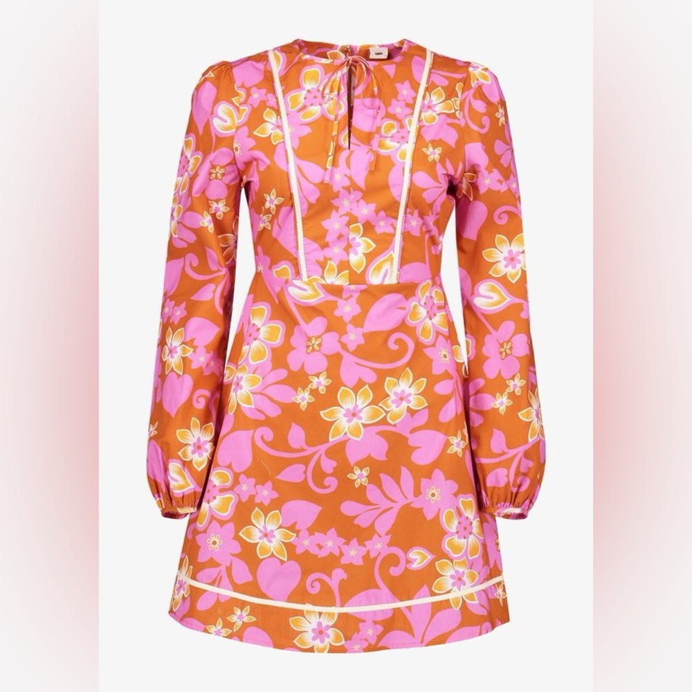 Warm Clay Chelsea Dress in orange/pink